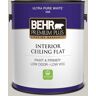 BEHR PREMIUM PLUS 1 gal. #BNC-05 Ground Fog Ceiling Flat Interior Paint