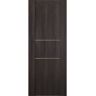 Belldinni Vona 01 2H Gold 28 in. W x 80 in. H x 1-3/4 in. D 1-Panel Solid Core Veralinga Oak Prefinished Wood Interior Door Slab