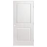 Masonite 36 in. x 80 in. 2-Panel Square Top Left-Handed Solid Core Smooth Primed Composite Single Prehung Interior Door