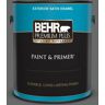 BEHR PREMIUM PLUS 1 gal. #BXC-63 Molten Lead Satin Enamel Exterior Paint & Primer