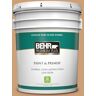 BEHR PREMIUM PLUS 5 gal. #S250-4 Fresh Croissant Semi-Gloss Enamel Low Odor Interior Paint & Primer