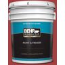 BEHR PREMIUM PLUS 5 gal. #P140-7 No More Drama Satin Enamel Exterior Paint & Primer