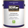 BEHR PREMIUM PLUS 1 gal. #M210-1 Seed Pearl Ceiling Flat Interior Paint