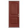 Masonite 32 in. x 80 in. Cheyenne 2-Panel Left Hand Inswing Painted Smooth Fiberglass Prehung Front Exterior Door No Brickmold