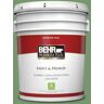 BEHR PREMIUM PLUS 5 gal. #PPU11-03 Botanical Green Flat Low Odor Interior Paint & Primer