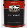 BEHR PREMIUM PLUS 1 gal. #M570-1 In the Spotlight Flat Exterior Paint & Primer