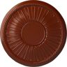 Ekena Millwork 19-7/8 in. x 1-1/4 in. Leandros Urethane Ceiling Medallion (Fits Canopies upto 6-3/8 in.) Hand-Painted Firebrick