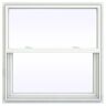JELD-WEN 35.5 in. x 35.5 in. V-2500 Series White Vinyl Single Hung Window with Fiberglass Mesh Screen