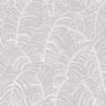 Bazaar Collection Grey/Silver Broad Leaf Design Non-Woven Non-Pasted Wallpaper Roll (Covers 57 sq.ft.)