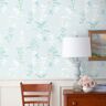 The Company Store Aqua Leaf Silhouette Teal Blue Peel and Stick Wallpaper Panel (covers 26 sq. ft.)