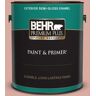 BEHR PREMIUM PLUS 1 gal. #T17-06 Everythings Rosy Semi-Gloss Enamel Exterior Paint & Primer