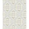 A-Street Prints Adele Light Grey Damask Paper Strippable Wallpaper (Covers 56.4 sq. ft.)