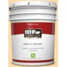 BEHR PREMIUM PLUS 5 gal. #M290-3 Corn Stalk Flat Low Odor Interior Paint & Primer