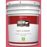 BEHR PREMIUM PLUS 5 gal. #130B-6 Dragon Fruit Flat Low Odor Interior Paint & Primer