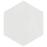 Merola Tile Textile Basic Hex White 8-5/8 in. x 9-7/8 in. Porcelain Floor and Wall Tile (11.5 sq. ft./Case)