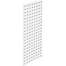 Triton Products (1) 30 In. W x 12 In. H White Epoxy, 18 Gauge Steel Square Hole Pegboard Strip