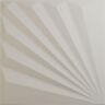 Ekena Millwork 19 5/8 in. x 19 5/8 in. Aire EnduraWall Decorative 3D Wall Panel, Satin Blossom White (Covers 2.67 Sq. Ft.)