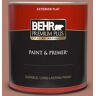 BEHR PREMIUM PLUS 1 qt. #PPU2-11 Mars Red Flat Exterior Paint & Primer