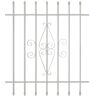 Grisham 36 in. x 42 in. Spear Point 7-Bar Security Bar Window Guard, White