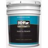 BEHR PREMIUM PLUS 5 gal. #W-D-610 White Glove Satin Enamel Exterior Paint & Primer