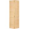 Kimberly Bay 36 in. x 80 in. 36 in. Plantation Louvered Solid Core Unfinished Wood Interior Closet Bi-Fold Door