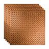 Fasade Diamond Plate 2 ft. x 2 ft. Antique Bronze Lay-In Vinyl Ceiling Tile (20 sq. ft.)
