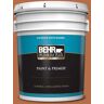 BEHR PREMIUM PLUS 5 gal. #M210-7 Thanksgiving Satin Enamel Exterior Paint & Primer