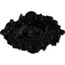 Ekena Millwork 30-1/2 in. W x 20 in. H x 1-1/2 in. Strasbourg Urethane Ceiling Medallion, Black Pearl