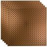 Fasade Diamond Plate 2 ft. x 2 ft. Oil Rubbed Bronze Lay-In Vinyl Ceiling Tile (20 sq. ft.)