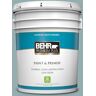 BEHR PREMIUM PLUS 5 gal. #ICC-66 Quiet Moment Satin Enamel Low Odor Interior Paint & Primer