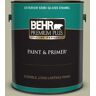 BEHR PREMIUM PLUS 1 gal. #QE-34 Court Green Semi-Gloss Enamel Exterior Paint & Primer