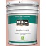 BEHR PREMIUM PLUS 5 gal. #T17-06 Everythings Rosy Semi-Gloss Enamel Low Odor Interior Paint & Primer