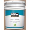 BEHR PREMIUM PLUS 5 gal. #N240-5 Rodeo Tan Satin Enamel Low Odor Interior Paint & Primer