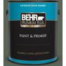 BEHR PREMIUM PLUS 1 gal. #T13-16 Pine Cone Pass Satin Enamel Exterior Paint & Primer