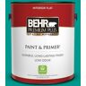 BEHR PREMIUM PLUS 1 gal. #S-G-490 Intense Teal Flat Low Odor Interior Paint & Primer