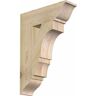 Ekena Millwork 6 in. x 30 in. x 22 in. Douglas Fir Balboa Traditional Rough Sawn Bracket