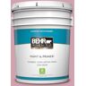 BEHR PREMIUM PLUS 5 gal. #100C-3 Birthday Candle Satin Enamel Low Odor Interior Paint & Primer