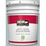 BEHR PREMIUM PLUS 5 gal. #HDC-CL-15G Morning Parlor Hi-Gloss Enamel Interior/Exterior Paint & Primer