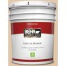 BEHR PREMIUM PLUS 5 gal. #MQ2-08 Irish Cream Flat Low Odor Interior Paint & Primer