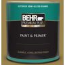 BEHR PREMIUM PLUS 1 qt. #T11-17 Wishing Troll Semi-Gloss Enamel Exterior Paint & Primer