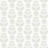 Chesapeake Dolly Light Grey Floral Light Grey Paper Strippable Roll (Covers 56.4 sq. ft.)