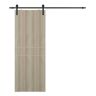 Belldinni 18 in. x 80 in. Shambor Finished Composite Core Wood Sliding Barn Door with Hardware Kit
