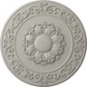 Ekena Millwork 27-3/4 in. x 2 in. Sydney Urethane Ceiling Medallion (Fits Canopies up to 5-3/4 in.), Pot of Cream