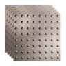 Fasade Dome 2 ft. x 2 ft. Galvanized Steel Lay-In Vinyl Ceiling Tile (20 sq. ft.)