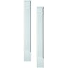 Fypon 3 in. X 9 in. x 90 in. Polyurethane Fluted Pilasters Moulded with Plinth Block - Pair