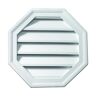 Fypon 22 in. x 22 in. Decorative Octagon White Polyurethane Weather Resistant Gable Louver Vent