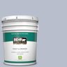 BEHR PREMIUM PLUS 5 gal. #610F-4 Silver Service Semi-Gloss Enamel Low Odor Interior Paint & Primer