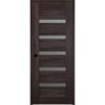 Belldinni Vona 07-04 24 in. x 80 in. Right-Hand 5-Lite Frosted Glass Veralinga Oak Solid Core Wood Single Prehung Interior Door