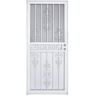 Grisham 36 in. x 80 in. 409 Series Spanish Lace Steel White Prehung Security Door