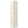 JELD-WEN 30 in. x 80 in. Santa Fe Vanilla Painted Smooth Molded Composite Closet Bi-fold Door